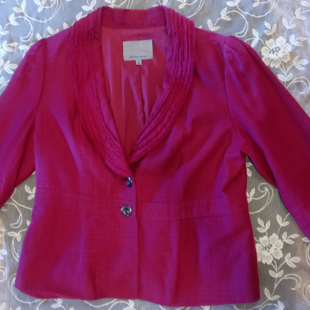 Classiques Entier Fuchsia Pink Blazer Size XL
